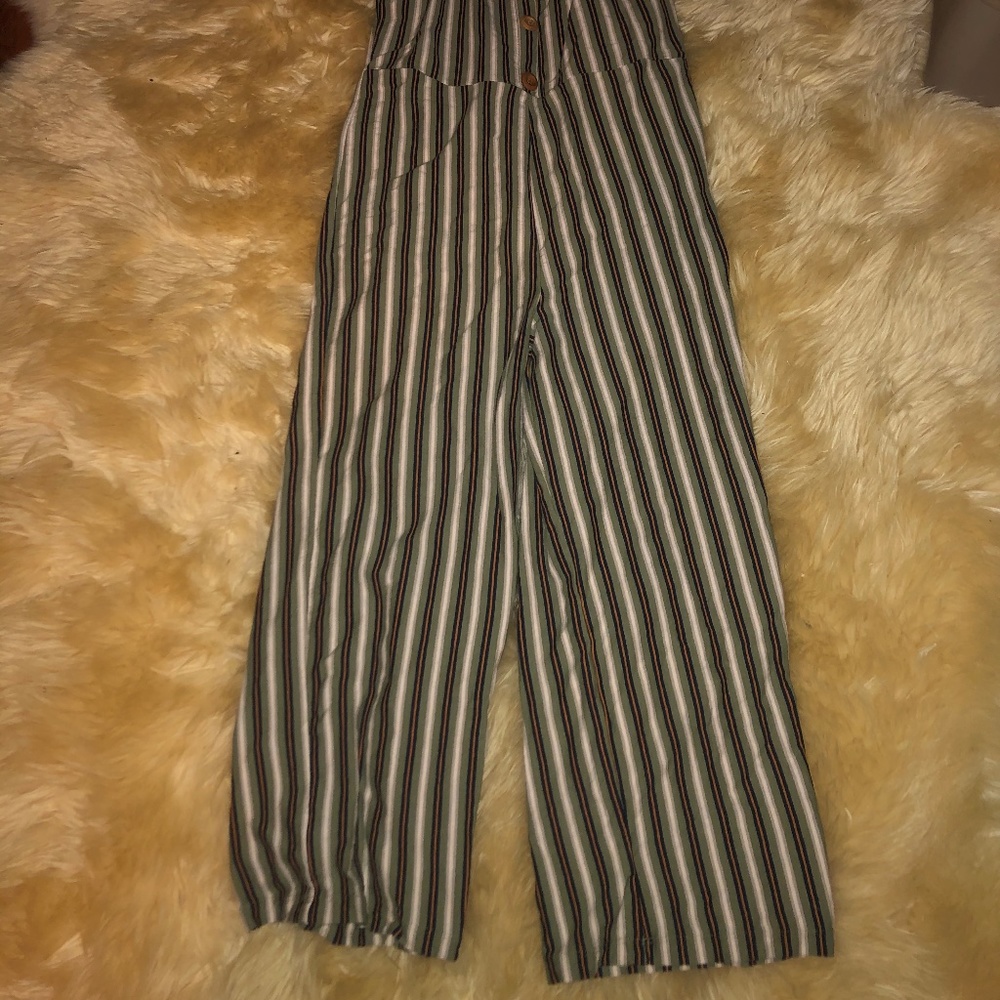 Striped jumpsuit - Picture 2 of 4